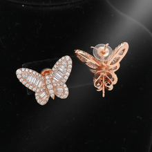  Fashionista 2.50 ctw Diamond and 18K Rose Gold Butterfly Earrings