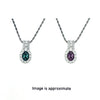 Natural Color Change Alexandrite (Brazil) and Diamond Platinum/18K White Gold Necklace (GIA)