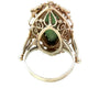 Victorian Revival Jade and 14K Yellow Gold Ring