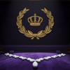 Modern Diamond and Platinum/18Kt White Gold Necklace