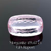 GIA 49.47ct Cushion Morganite Loose Gemstone