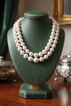 Modern 1990's Fine 12.00-12.50mm South Sea Pearl and 5.00cttw Diamond 36" Necklace