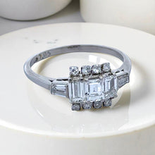  Vintage Diamond Platinum Ring