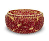 55ctw Ruby 18k Yellow Gold Bangle