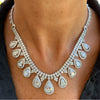 Important Estate 55.09cttw Diamond 18K White Gold Necklace