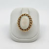 Large Opal and 14Kt Yellow Gold Ring