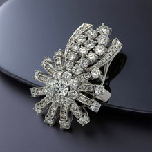  Modern Starburst 9.16cttw White Gold Statement Ring