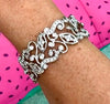 Designer AV 7.45cttw Diamond 14Kt White Gold Bracelet