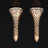 The Champion .58 cttw Diamond Yellow Gold Golf Tee Earrings 15446