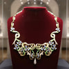Designer Art Nouveau 1910 Diamond Ruby and Plique-a-Jour 18kt Yellow Gold Necklace -Limited Edition #2 of 12