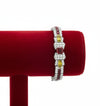 London Estate Art Deco Gem Ruby Diamond Platinum Bracelet Black Star Frost 14336
