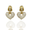 Estate 6.00 cttw Diamond Heart Earrings 13379