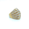 Bold Diamond and 18K Yellow Gold Ring