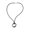 David Webb Diamond and Enamel 18K Yellow Gold and Platinum Necklace