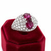Ruby and Diamond 18K White Gold Ring