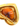 Tiffany & Co Paloma Picasso Citrine, Diamond and 18K Yellow Gold Heart Brooch