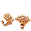Retro 4.20 ctw. Citrine Fan Earrings