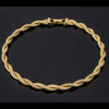 Estate Braided Tubogas 14K Yellow Gold Necklace