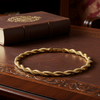 Estate Braided Tubogas 14K Yellow Gold Necklace