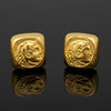 Estate David Webb Roman/Ancient 18K Yellow Coin Cuff Links