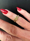 Designer Natural Fancy Yellow & White Diamond 18K Yellow Gold RingR