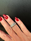 Contemporary Diamond & Platinum Ring