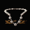 Vintage 58.75cttw Diamond Platinum and 18Kt White Gold Necklace