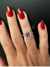 Contemporary Designer Fred Of Paris Diamond & Pink Tourmaline Platinum Ring