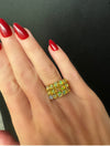 Estate Designer Opal 18K Yellow Gold Ring