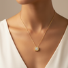 Designer Roberto Coin "Pois Moi" Diamond 18K White and Yellow Necklace