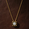 Designer Roberto Coin "Pois Moi" Diamond 18K White and Yellow Necklace