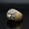 Italian Style 3.35cttw Diamond 18kt Yellow and White Gold Ring