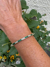 Emerald and Diamond Classic 14Kt Yellow Gold Bangle
