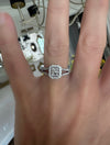 Contemporary Diamond & 14K White Gold Ring