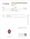 MidCentury Modern 27.36ct GIA Report No Heat Star Ruby and Diamond Platinum/18k Yellow Gold Ring