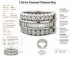Modern 1.50cttw Diamond Platinum Ring