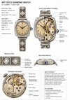 Art Deco  H.F. & Bros. 1.25 cttw. Diamond 14K White Gold Watch, Circa 1925