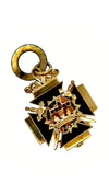 Estate Circa 1919 32nd Knights Templar Masonic Pendant 14K Yellow Gold "In This Sign; You Will Conquer" 15671