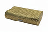 Vintage Italian 1960's Woven 18K Yellow Gold and Diamond Minaudiere/Evening Purse with Leather Outer Case