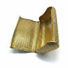 Vintage Italian 1960's Woven 18K Yellow Gold and Diamond Minaudiere/Evening Purse with Leather Outer Case