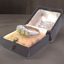  Estate 2.96 cttw Cats Eye Chrysoberyl Diamond Platinum Ring 15042
