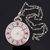 Estate Art Deco Tiffany & Co. Diamond, Ruby, Pearl Platinum Pocket Watch & Fobe#109737