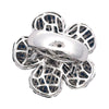14.50 cttw Sapphire & Diamond 18K White Gold Ring 15700