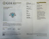 Estate (GIA) Mozambique Paraiba Tourmaline and Diamond Platinum Ring