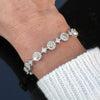 Designer AV 3.09cttw Natural Fancy Yellow and White Diamond Bracelet