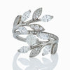 Tiffany Victoria Vine Bypass Floral Platinum Ring