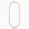 10.35cttw Diamond Link 14Kt Yellow Gold Necklace