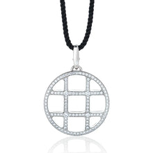  Cartier Pasha Diamond Black Cord Necklace