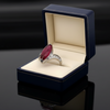 Estate Bold Custom 15.38 ct Pink Tourmaline and Diamond Platinum Ring 15262