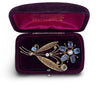 Estate Circa 1930 Tiffany & Co Blue and Yellow Sapphire, Diamond, Pearl Brooch